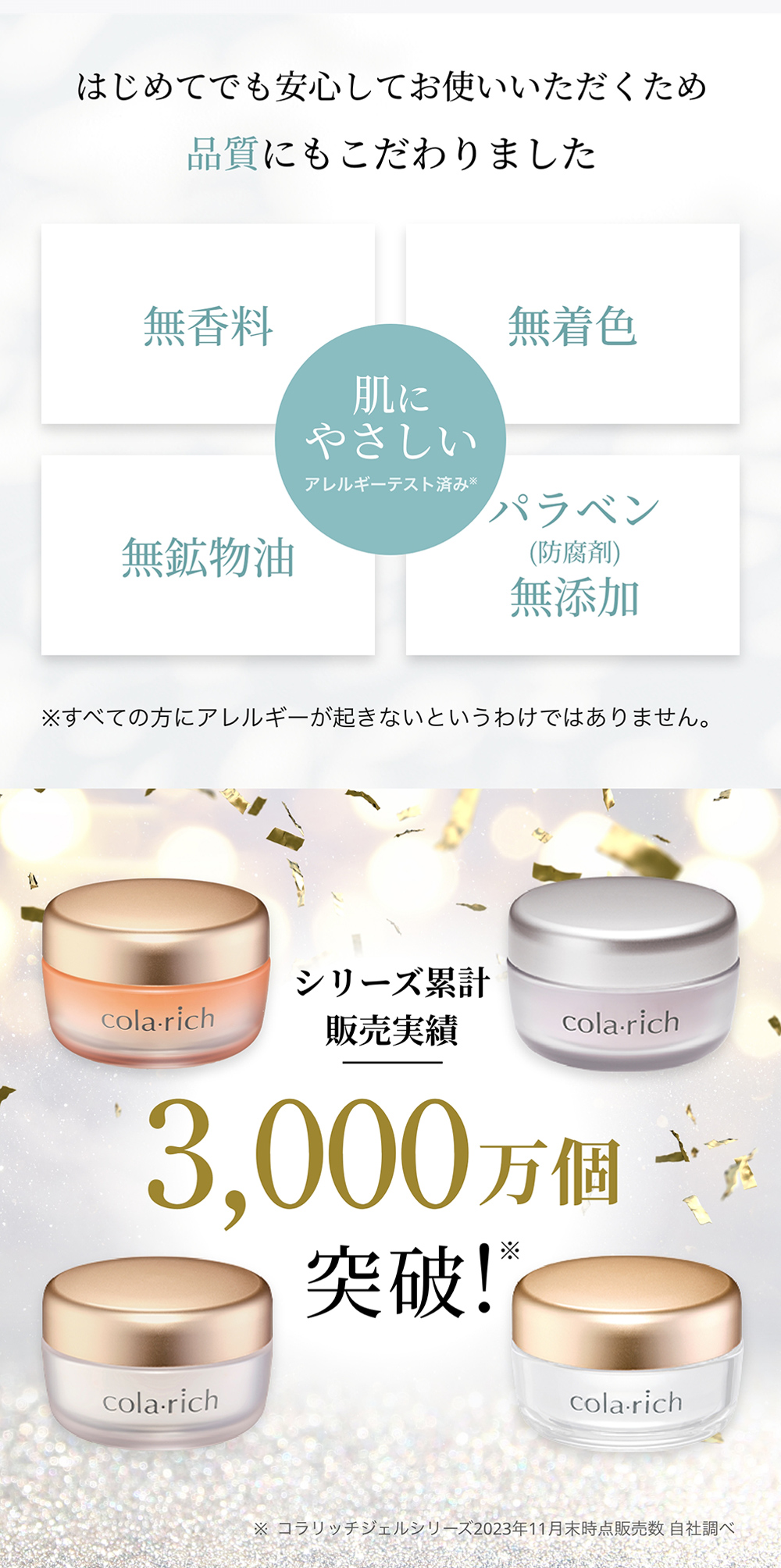 公式】コラリッチ スーパーモイスチャージェル 55g(約1カ月分) 3個