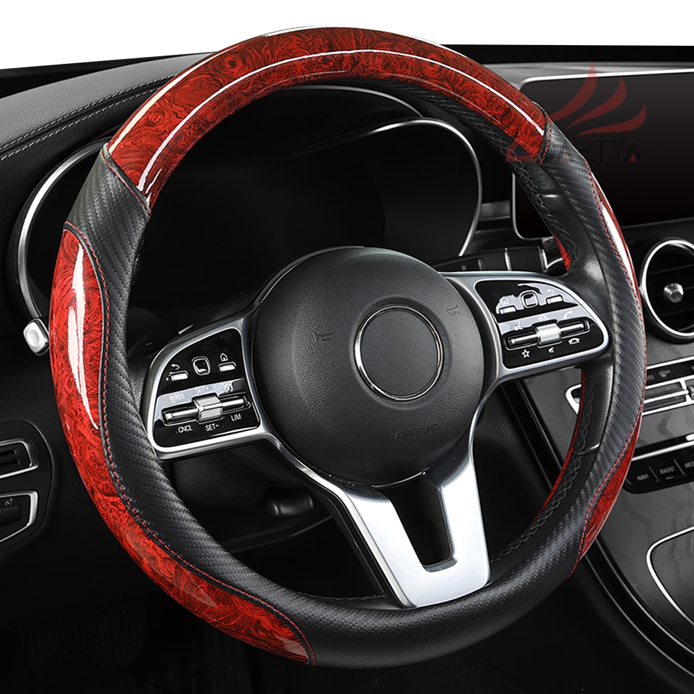 N-BOX NBOX ハンドルカバー サンシェード ステアリングカバー O型 木目