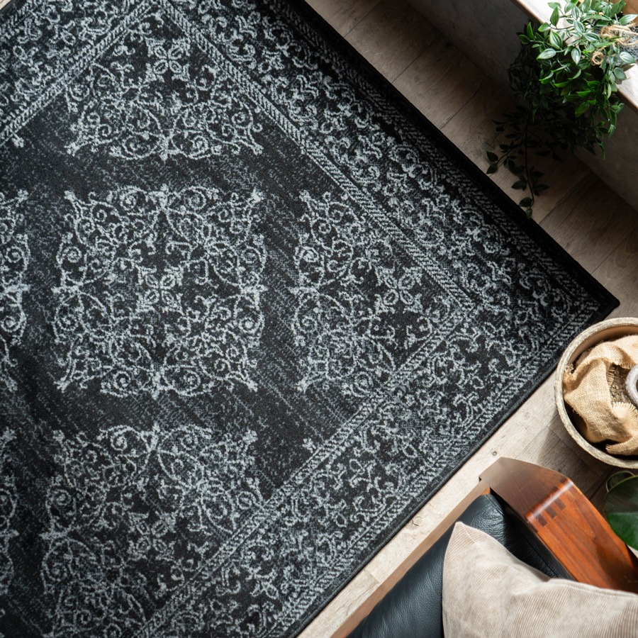 サヤンサヤン ラグマット 2畳 200x200 絨毯 おしゃれ ベルギー