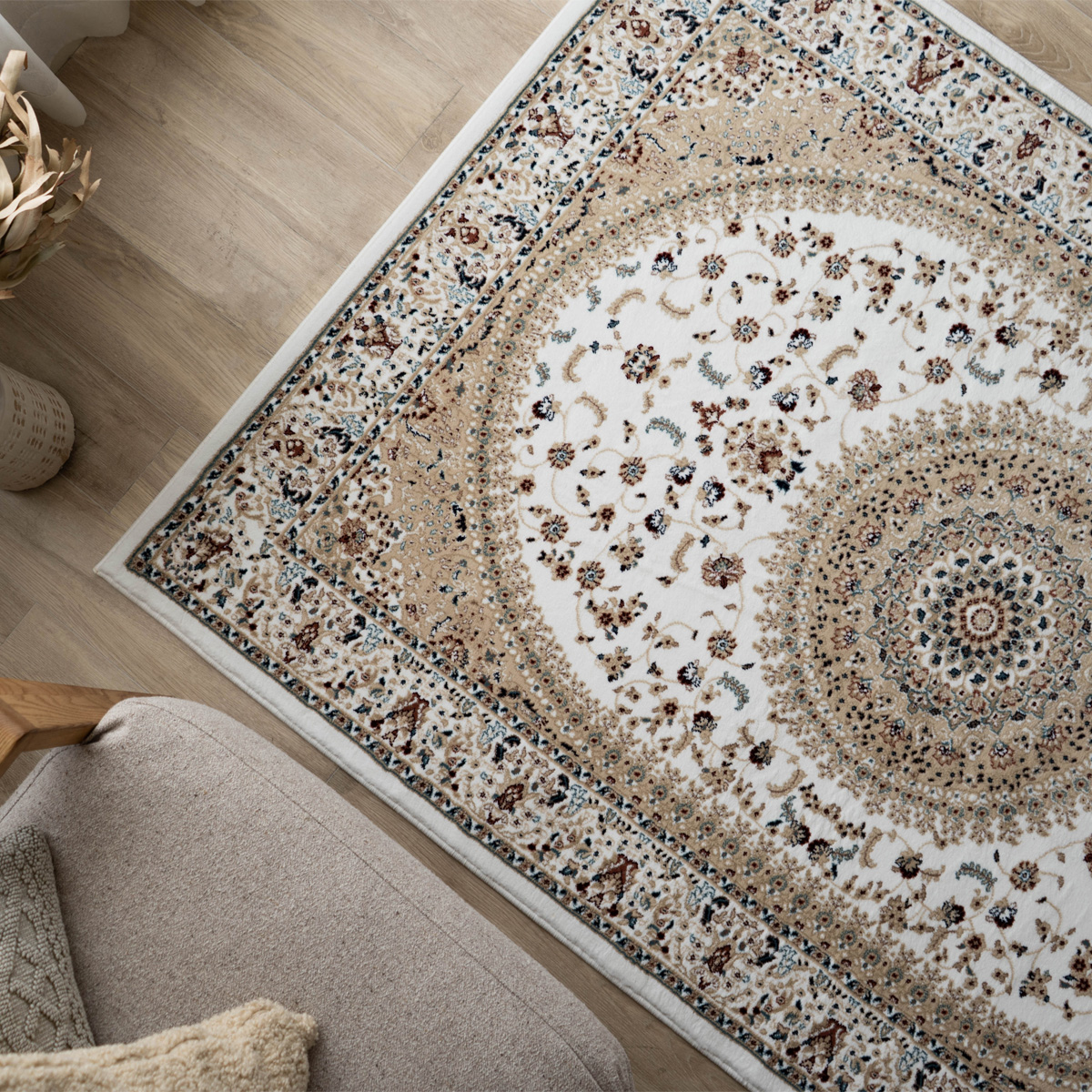 サヤンサヤン 絨毯 カーペット 6畳 用 高級 ラグ ペルシャ絨毯 柄 高