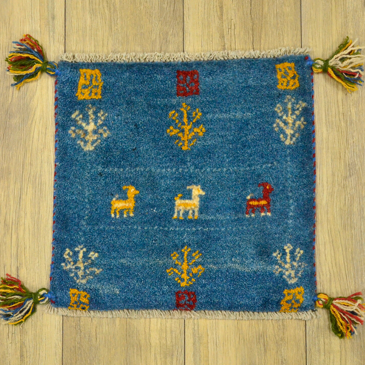 サヤンサヤン ギャッベ ギャベ 座布団 ペルシャ イラン 約 40x40cm