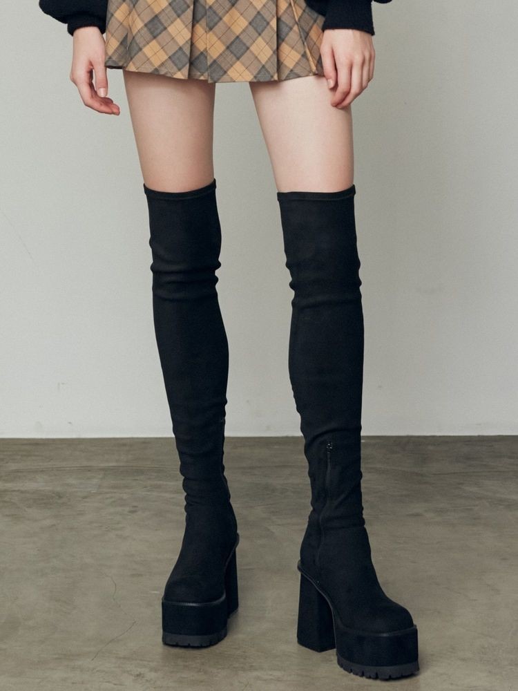 EMODA（エモダ） スクエアフィットロングブーツ 即日発送 限定価格