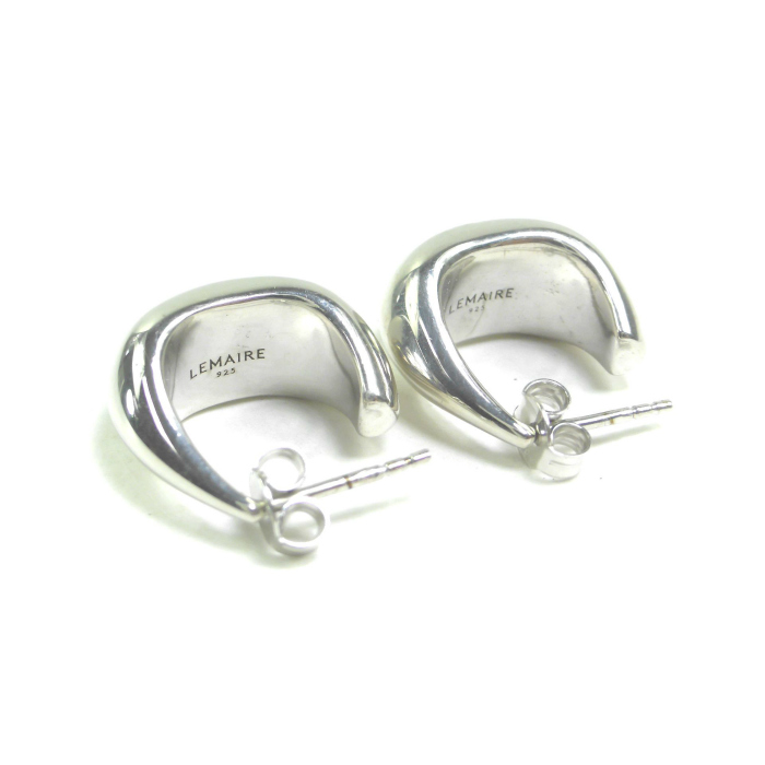 LEMAIRE（ルメール） CURVED MINI DROP ピアス シルバー 両耳用 AC278