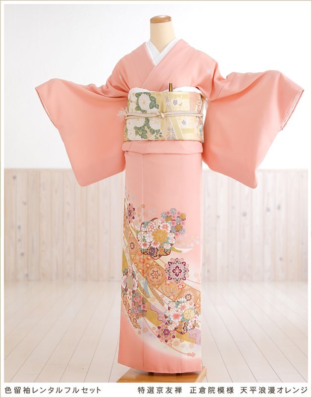 色留袖 レンタル 五つ紋 it088 特選京友禅 正倉院模様 天平浪漫