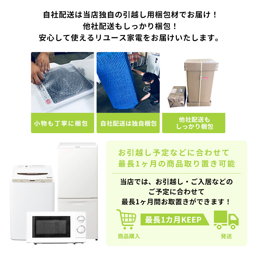 中古家電セット 3点 冷蔵庫 洗濯機 電子レンジ 国内メーカー 限定 2018