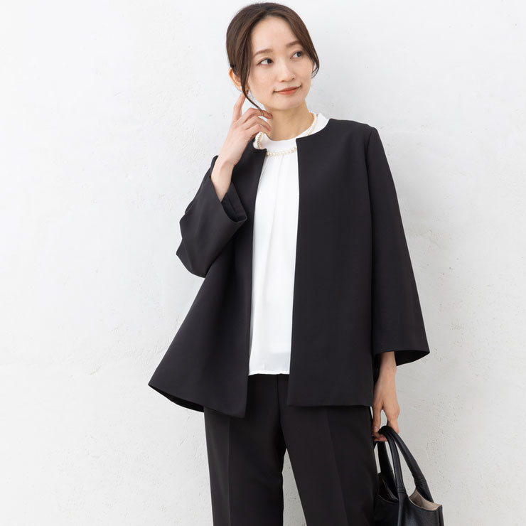 パンツ スーツ セットアップ レディース (S〜LL)ダブルクロス