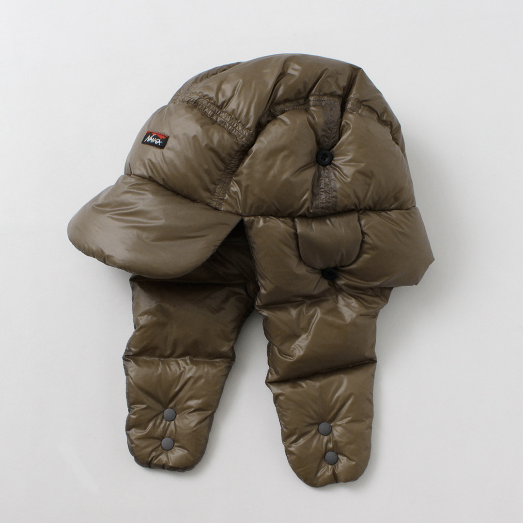 NANGA（ナンガ） マウンテンロッジ ダウン イヤーフラップキャップ