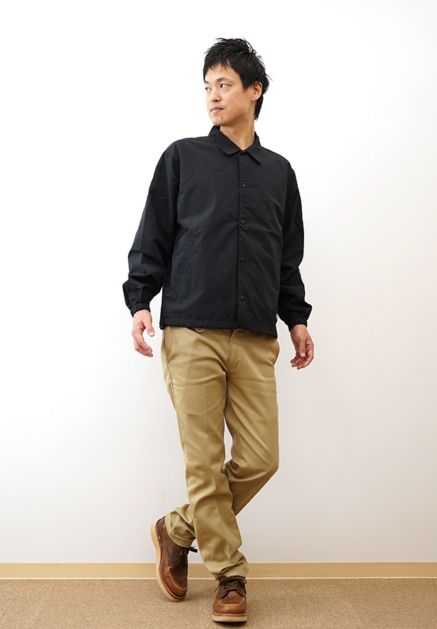 NEW ERA（ニューエラ） ナイロン コーチジャケット メンズ 黒 春 秋