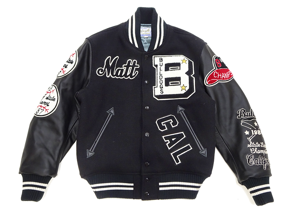 WHITESVILLE ホワイツビル スタジャン 30oz メルトン x ステアハイド