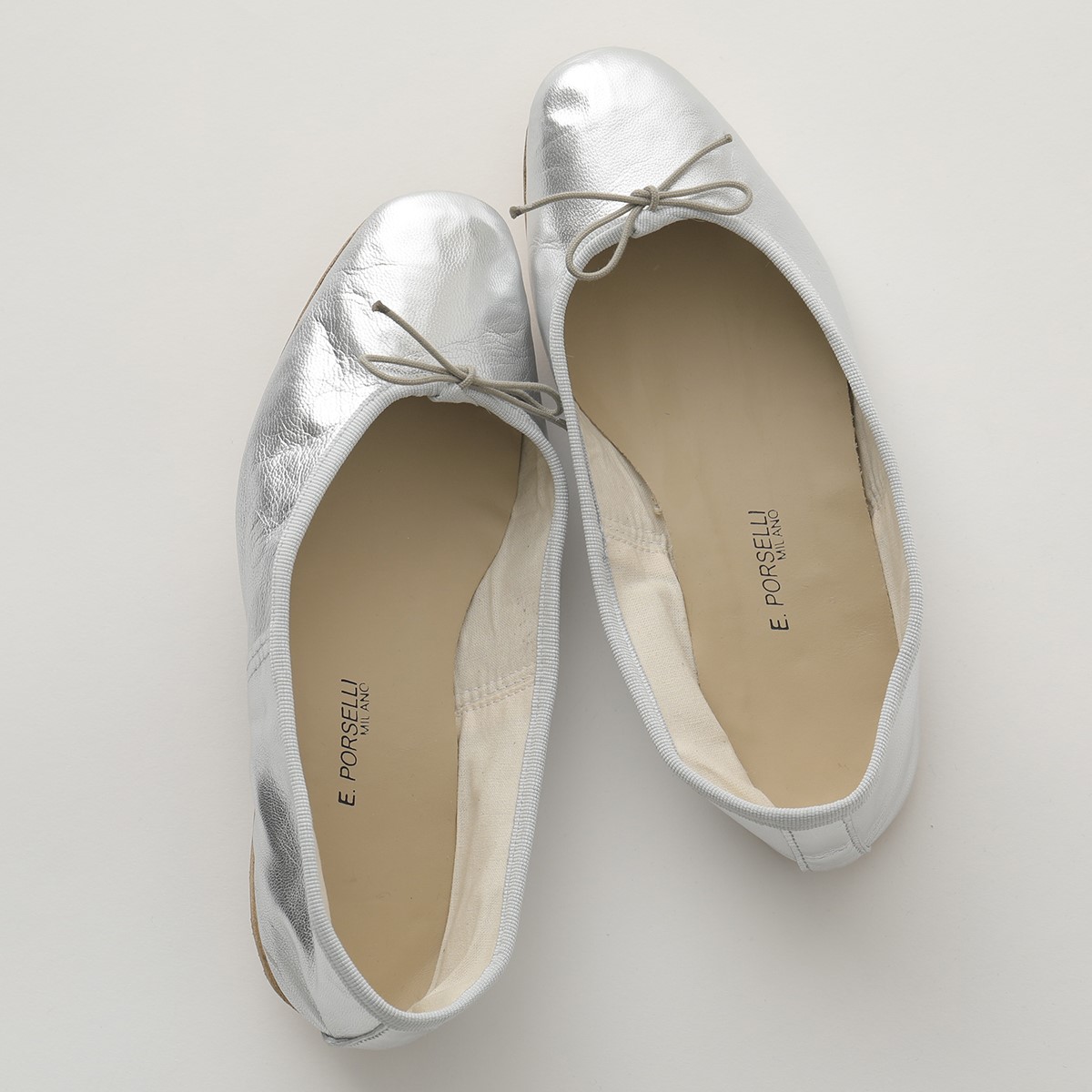 E.PORSELLI PORSELLI ポルセリ バレエシューズ BALLERINE LAMINATA
