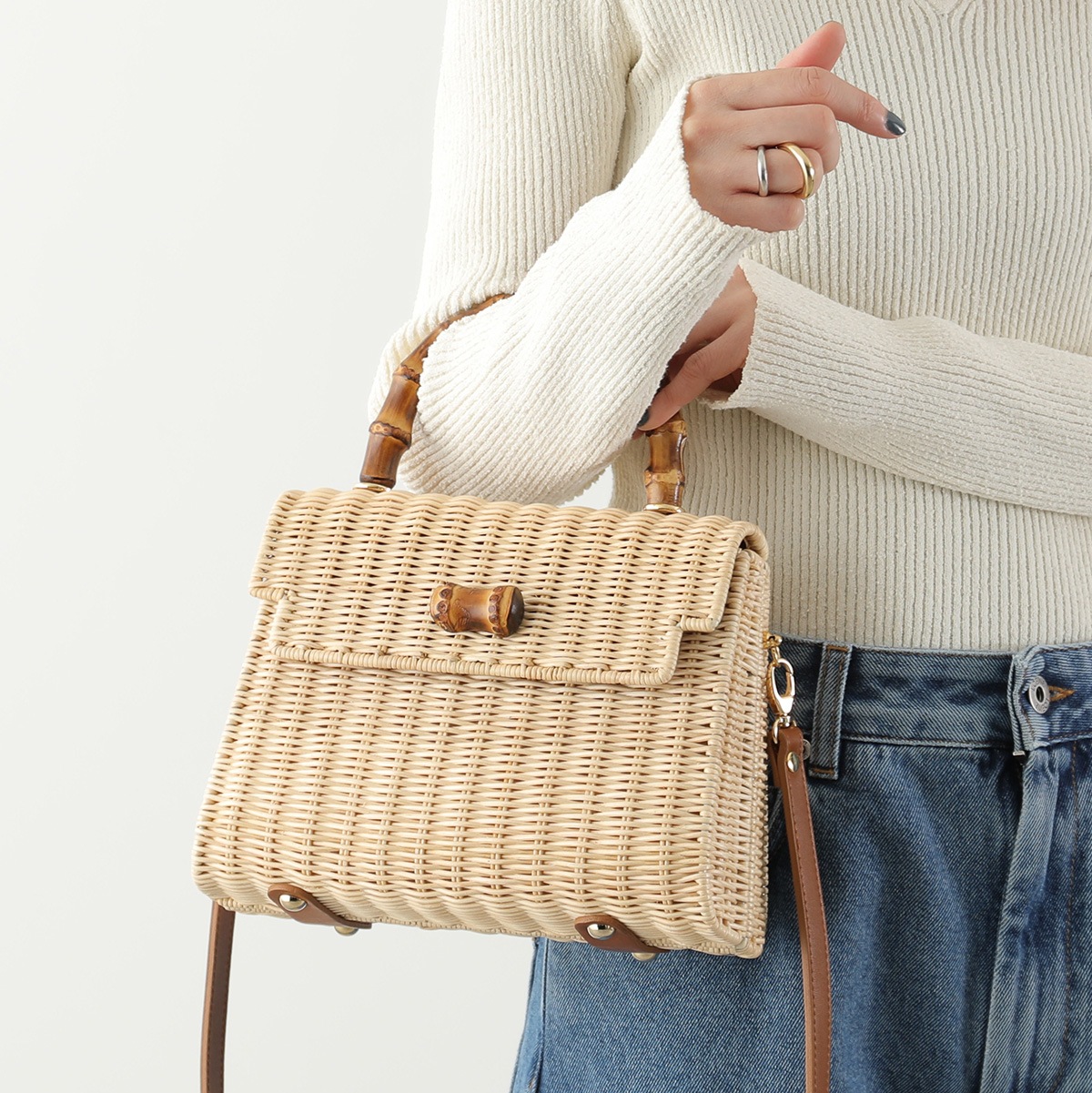 Tommaso Candria（トマソカンドリア） 115 Small size 籐 かご カゴ