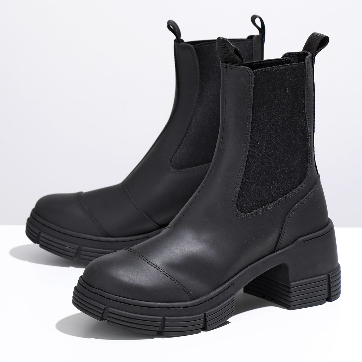 GANNI（ガニー） ショートブーツ Recycled Rubber Heeled City Boot