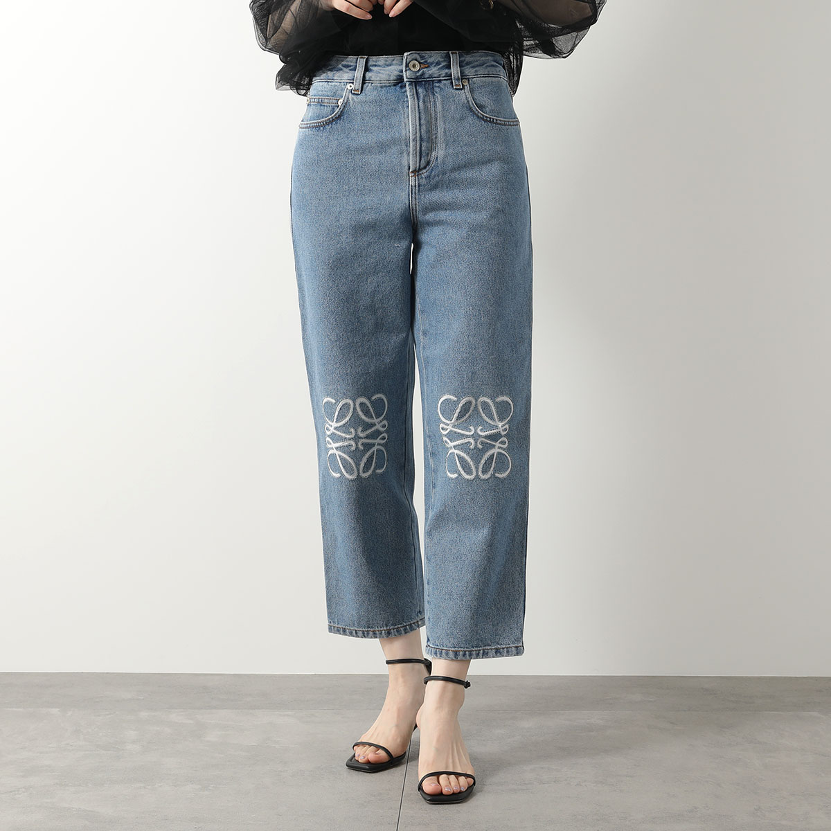 LOEWE（ロエベ） ジーンズ ANAGRAM CROPPED アナグラム クロップド