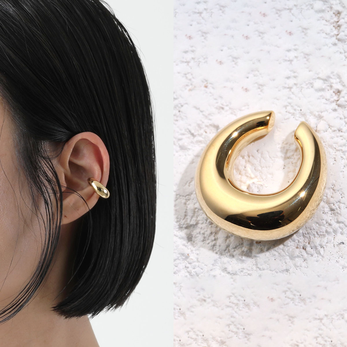 TOM WOOD（トムウッド） イヤーカフ Bao Ear Cuff Small Gold バオ