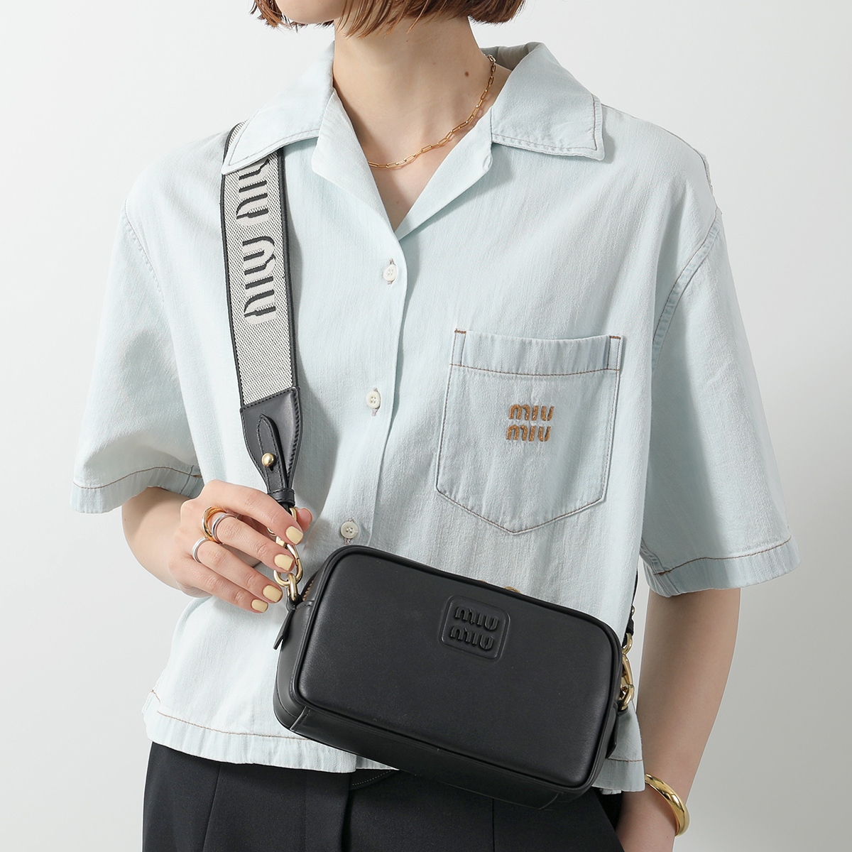 miu miu（ミュウミュウ） ショルダーバッグ 5BH225 2F8K レディース