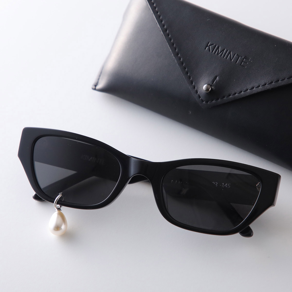 KIMHEKIM キムヘキム サングラス PEARL TEAR CAT-EYE SUNGLASSES KHK