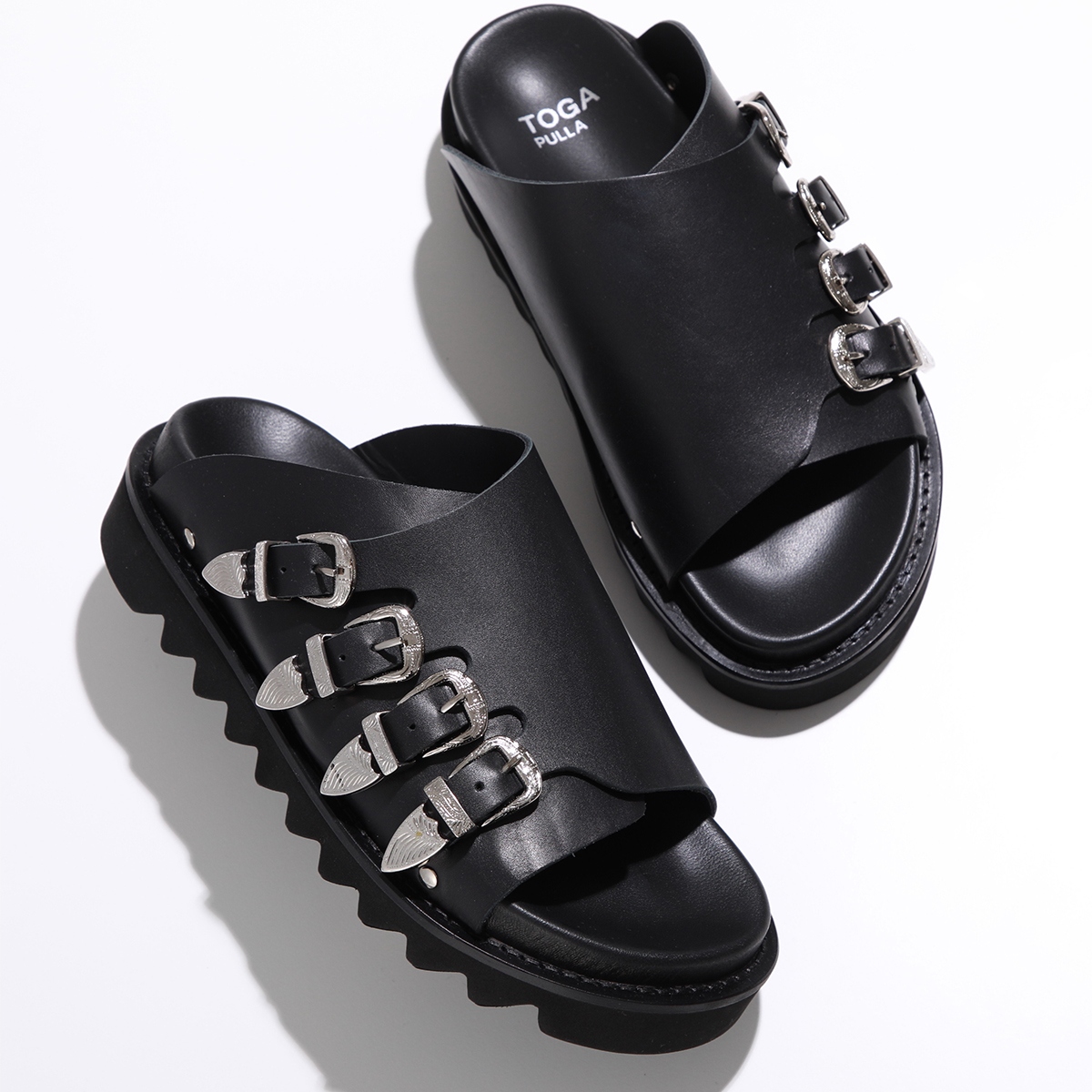 TOGA L BELT FLAT PUMPS ブラック TOGA L BELT FLAT PUMPS ブラック