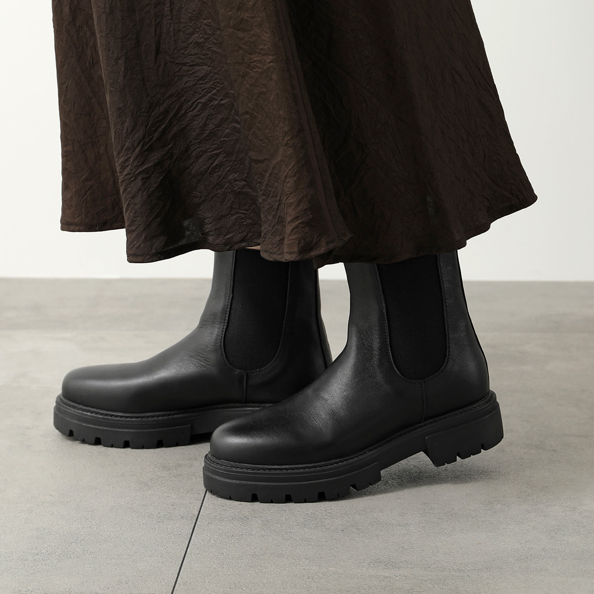 REMME（レメ） ショートブーツ ZH-1104 レディース レザー サイドゴア