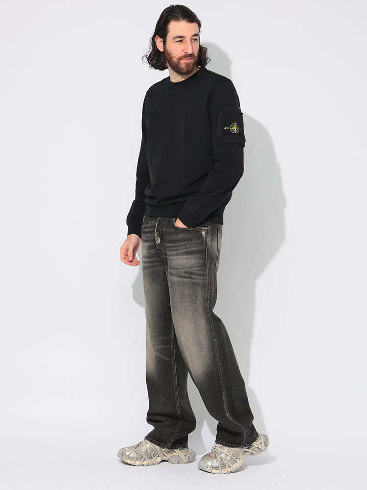 ストーンアイランド STONE ISLAND ジップポケット クルーネック