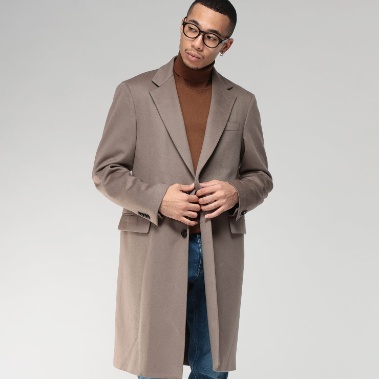 LARDINI（ラルディーニ） コート メンズ カシミヤ100％ シングル