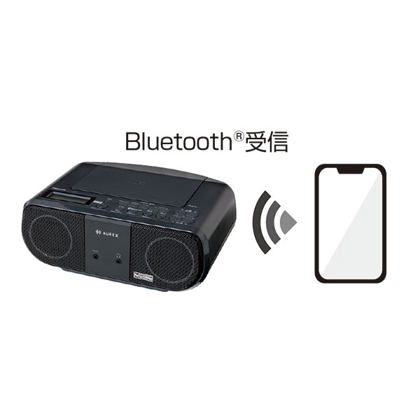 TOSHIBA（東芝） cdラジオ 高音質 ラジオ am fm Bluetooth 電池