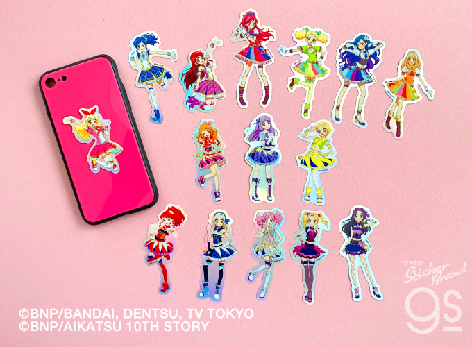 アイカツ！ ホログラムステッカー 紫吹 蘭 アイドル アニメ 可愛い