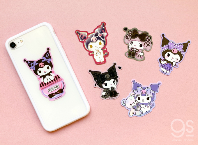 全6種セット マイメロディ＆クロミ ステッカー 真夜中のメロクロ