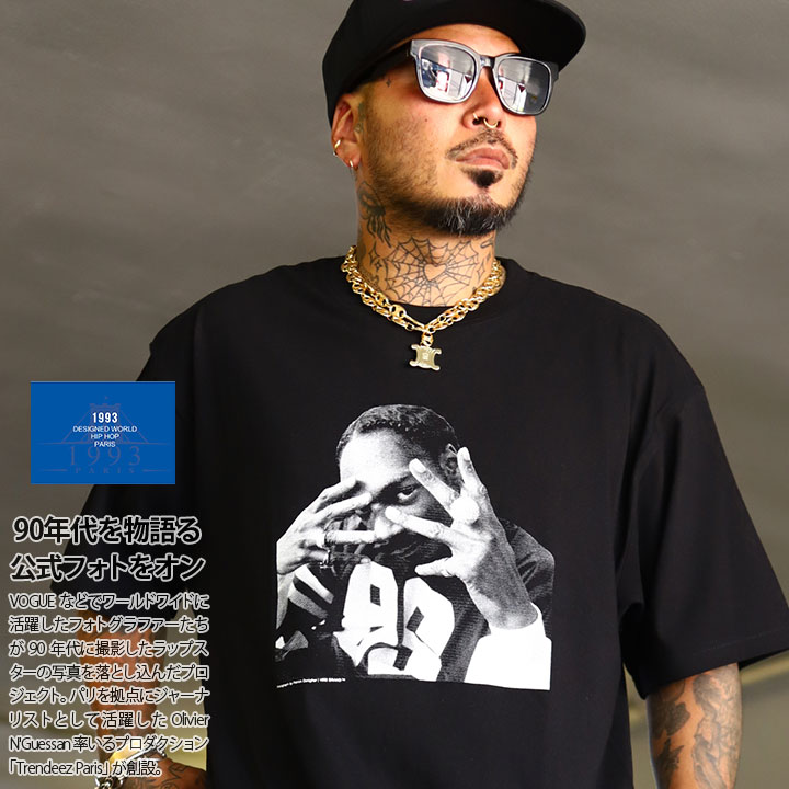 1993 DESIGNED WORLD HIPHOP Tシャツ 半袖 大きいサイズ ナイン