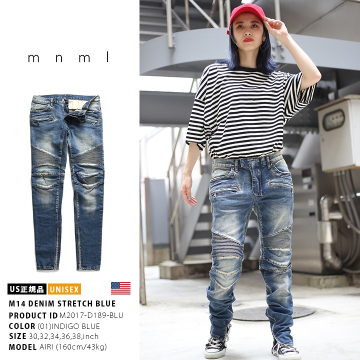 mnml（ミニマル） ジーンズ デニム スリムフィット メンズ ジーパン G