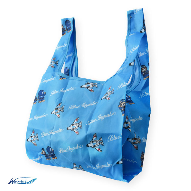 航空自衛隊 ブルーインパルス コンパクト エコバッグ 折りたたみ JASDF