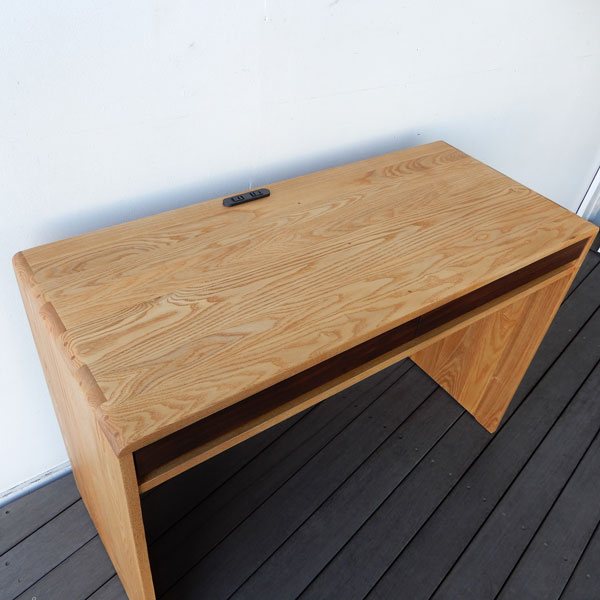 デスク 机 無垢 タモ ウォールナット 無垢材 北欧 パソコン机 仕事机