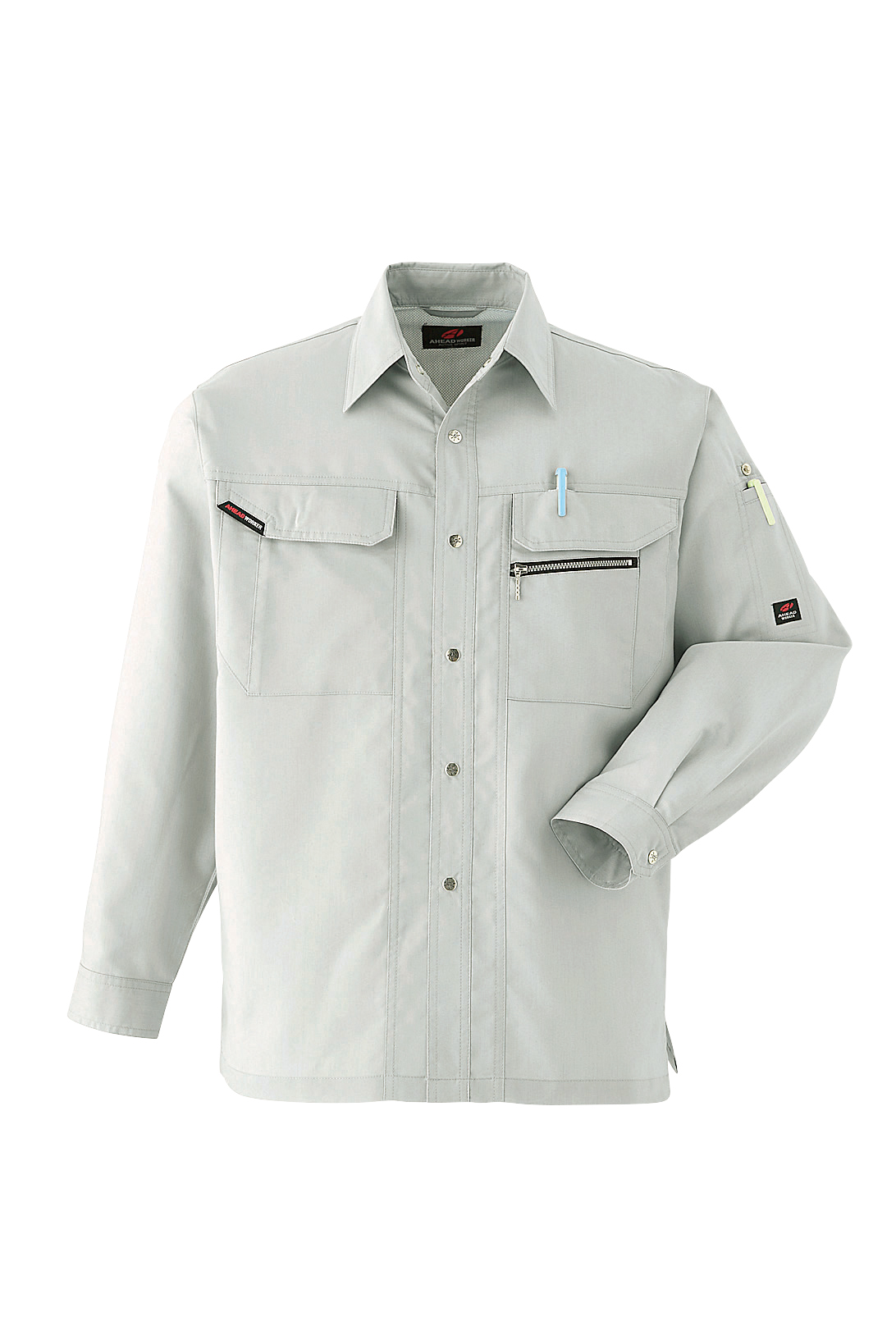 Asahicho 作業服 作業着 長袖シャツ 6804 春夏用 シャツ メンズ 帯電