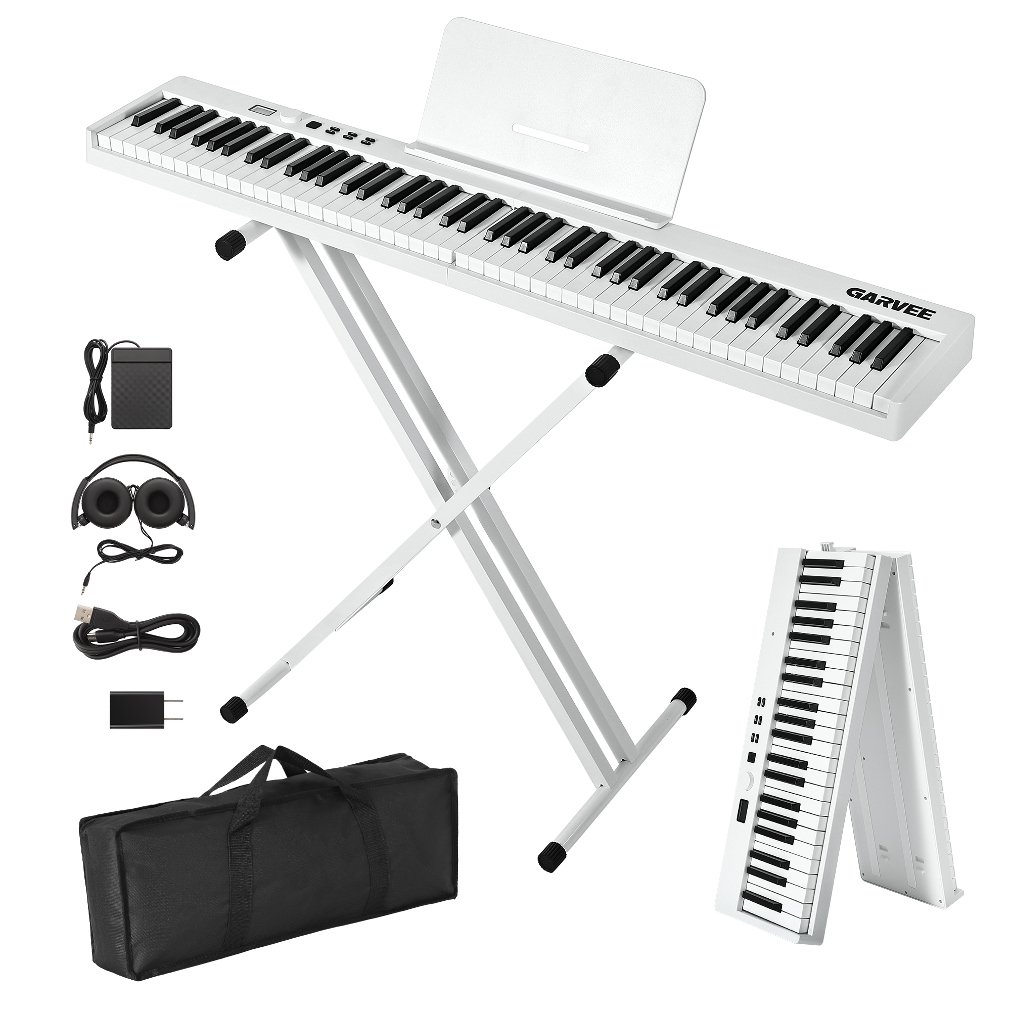 爆買 電子ピアノ 88鍵盤 スタンド付き キーボード ピアノタッチ