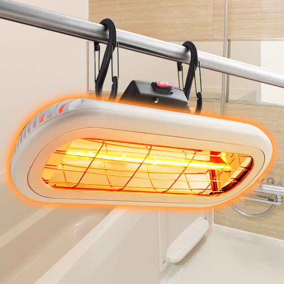 ☆クーポンで4000円OFF☆ 防水 お風呂ヒーター 吊り下げ 壁面取付 2way