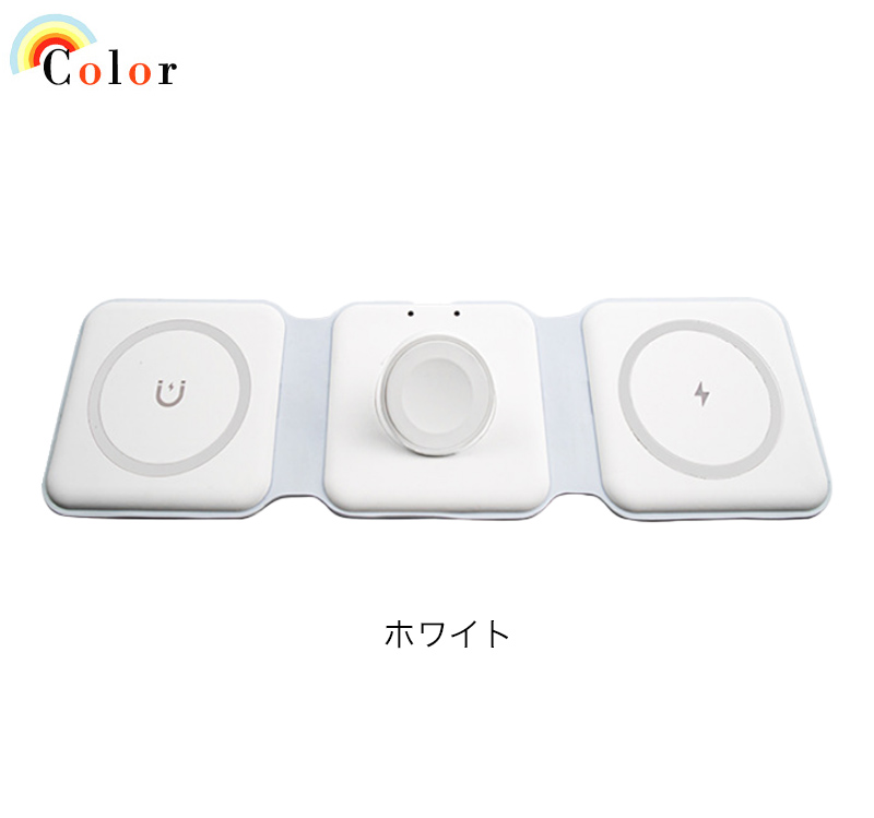 ワイヤレス充電器 iphone 16e 15 14 Apple Watch AirPods 3in1 magsafe