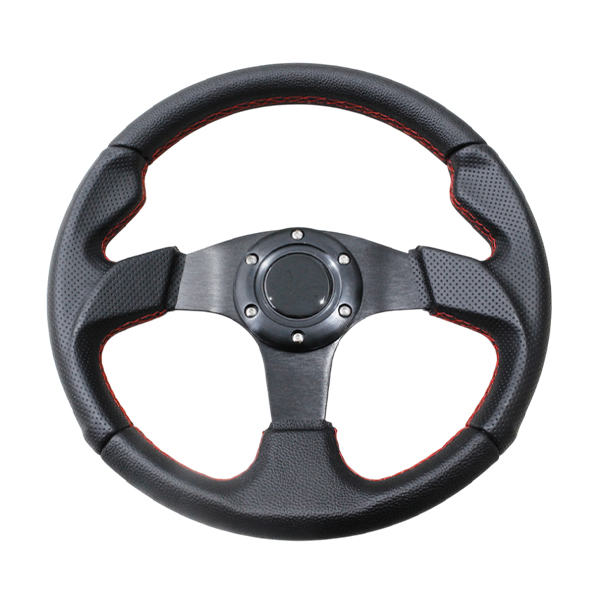 モモ形状 MOMOステアリング レッドステッチ レザー 32Φ GRIP ROYAL