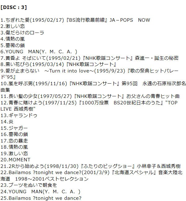 HIDEKI NHK Collection 西城秀樹〜若さと情熱と感激と〜 DVD3枚組 DQBX