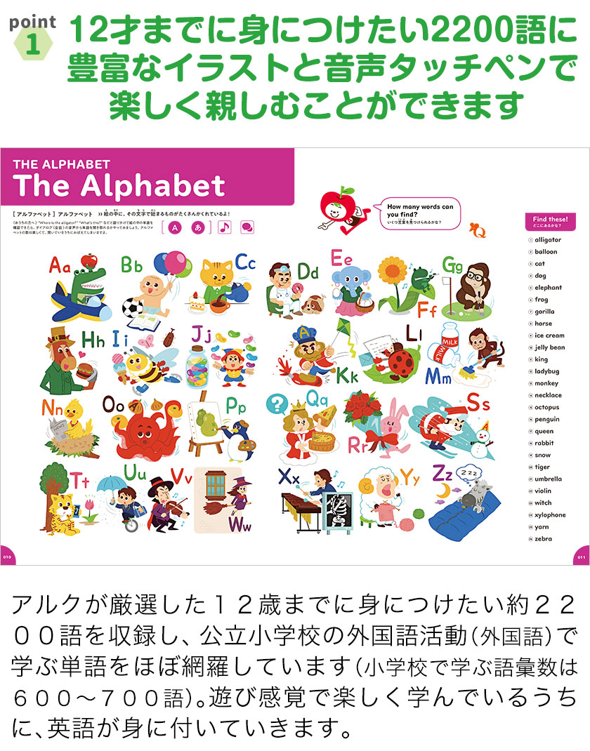 タッチペン付き アルクのえいご絵じてん SUPER アルク 正規販売店