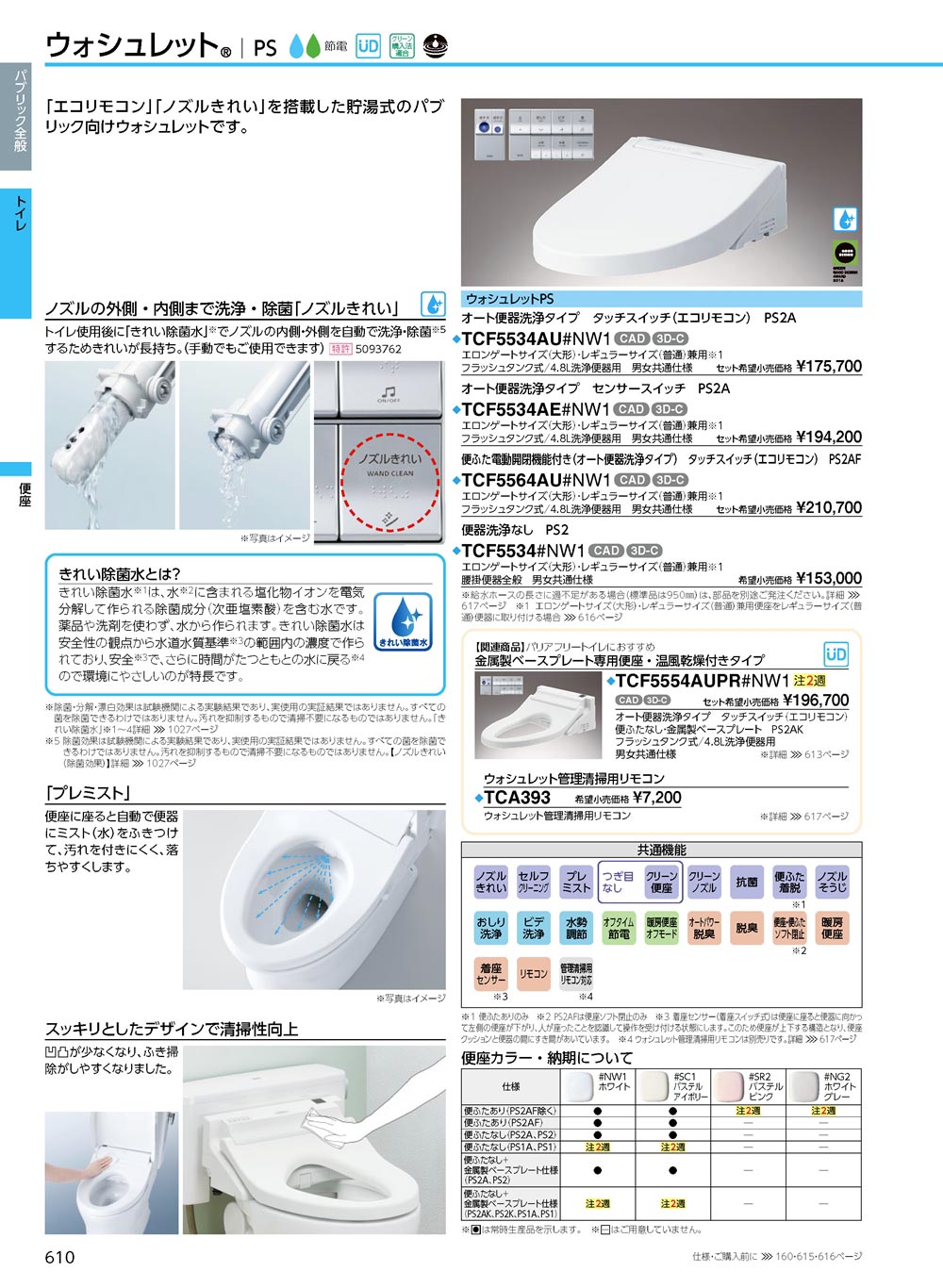 TOTO 【TCF5534 #NW1】 《KJK》 ウォシュレットPS2 21ウォシュレット