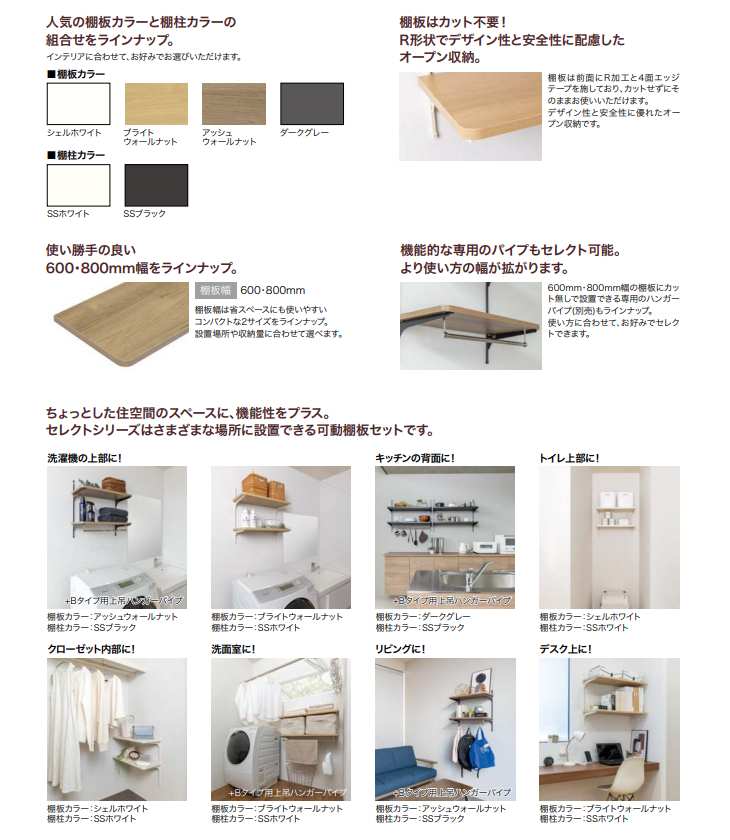 南海プライウッド 可動棚セット Bタイプ アートランバーRタイプ アーム