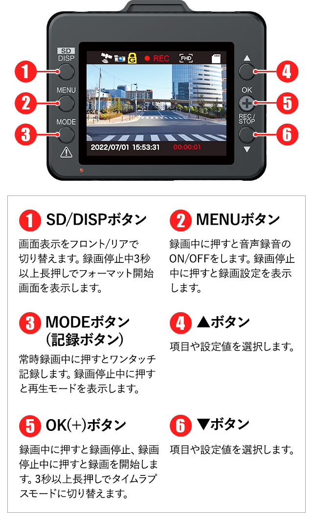 ユピテル（yupiteru） ドライブレコーダー 前後2カメラ Y-116c シガー