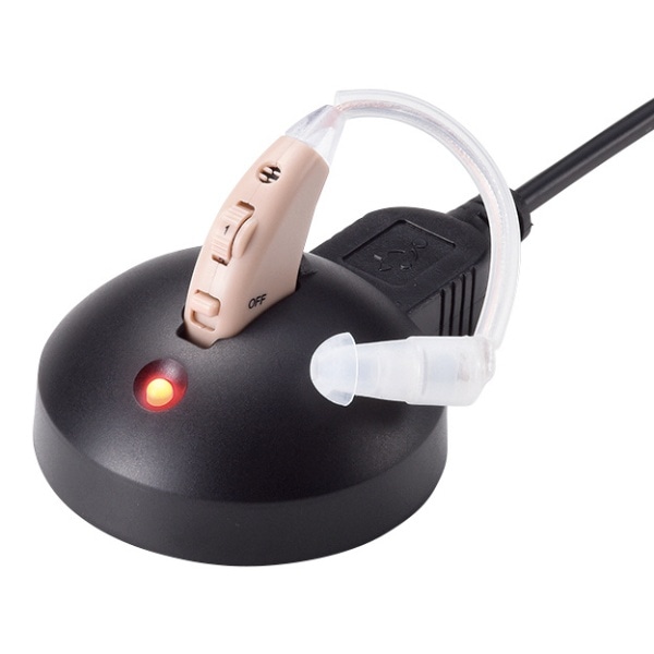 ショップジャパン 充電式集音器 楽ちんヒアリング 本体充電セット