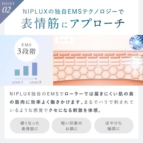 EMS美顔ローラーBEROLA(ベローラ) NIPLUX(ニップラックス