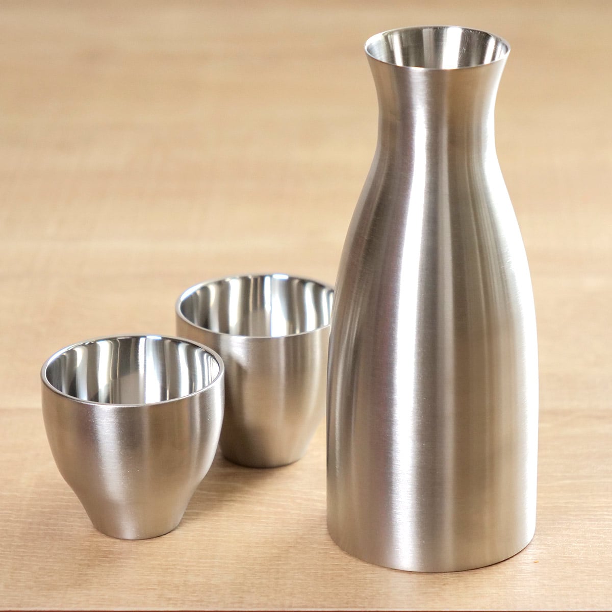 酒器セット 徳利 お猪口 おうち居酒屋 ステンレス（ 酒器 とっくり
