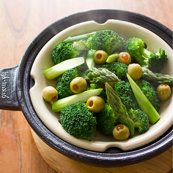 長谷園 ビストロ蒸し鍋 大 ACK-31・32（ﾌﾞﾗｯｸ）