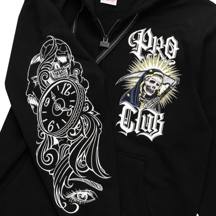 PC X MC CLOCKWORK ZIP UP HOODIE Black