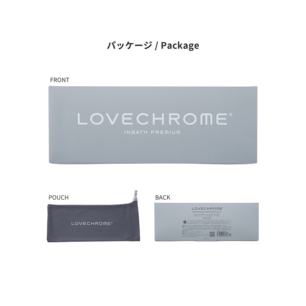LoveChrome IN BATH PADDLE COMB PREMIUM BLACK