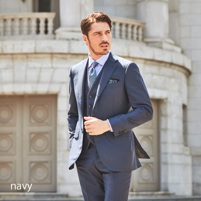 ゼニア”TROFEO”ストライプスーツ【Made in Japan】 – Mitsumine Online