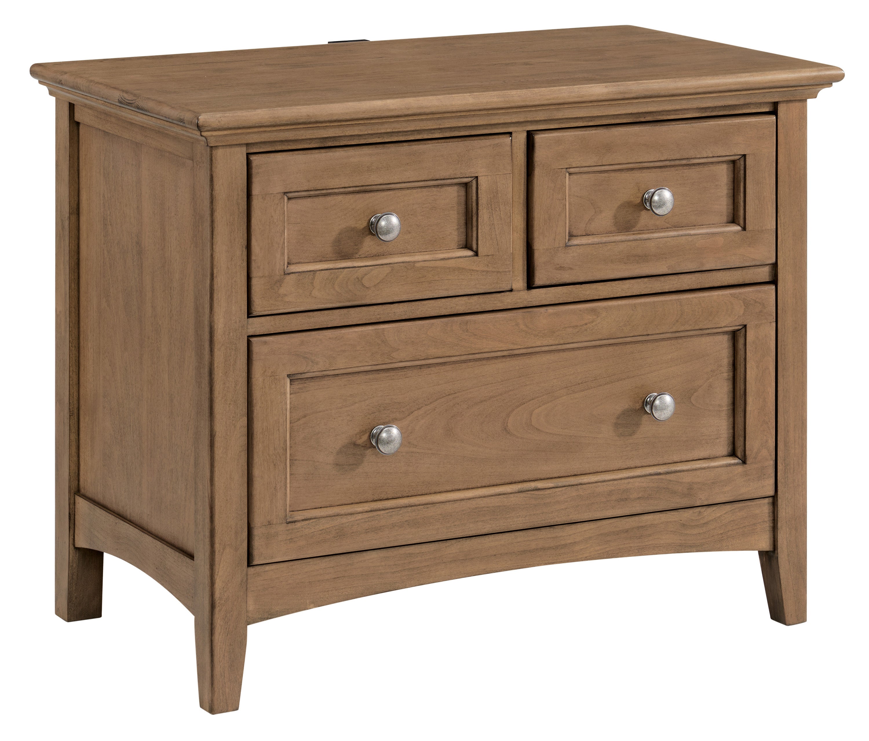 McKenzie 3-Drawer Wide Nightstand – The Sleep Shoppe