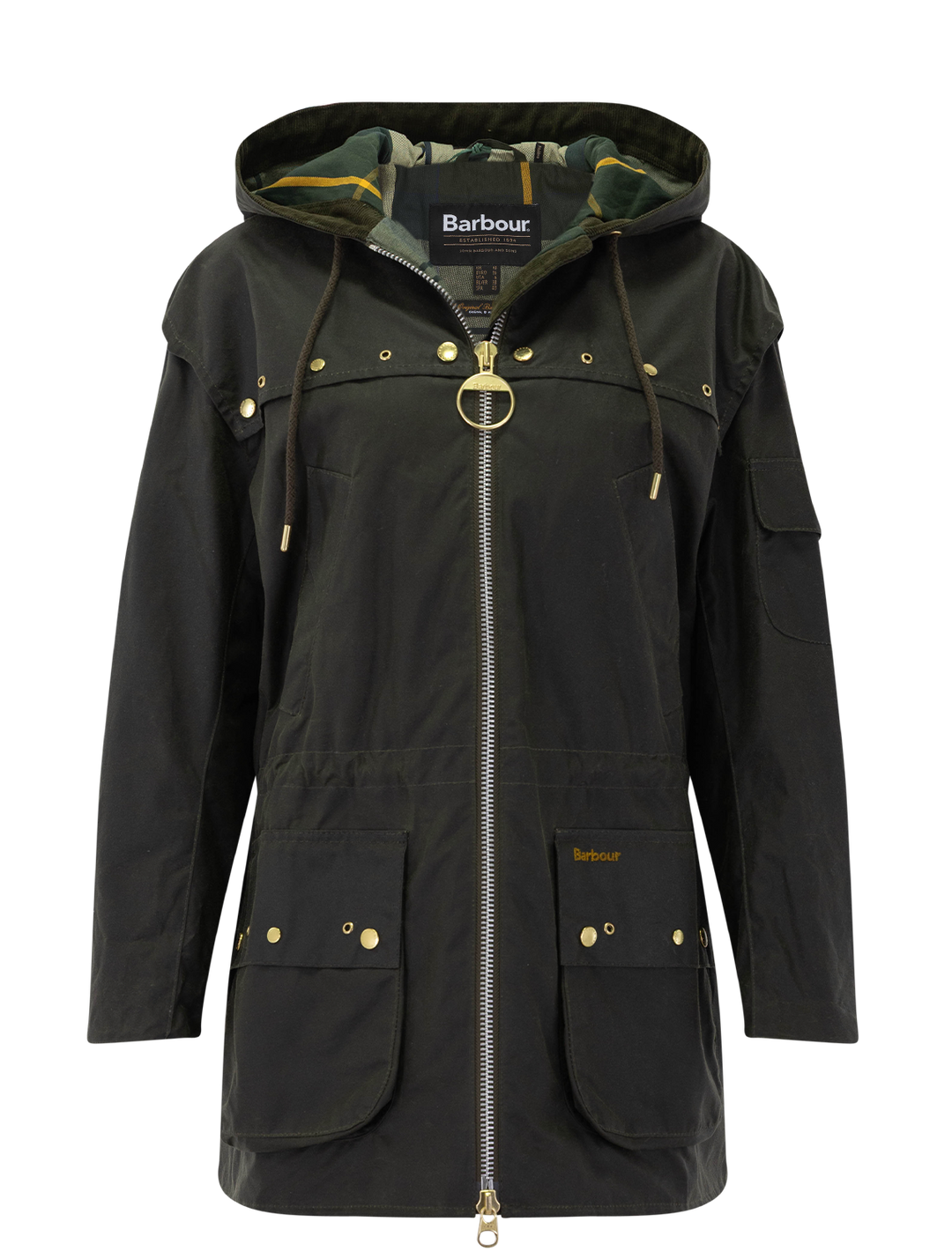 aberford wax jacket in archive olive – Twigs